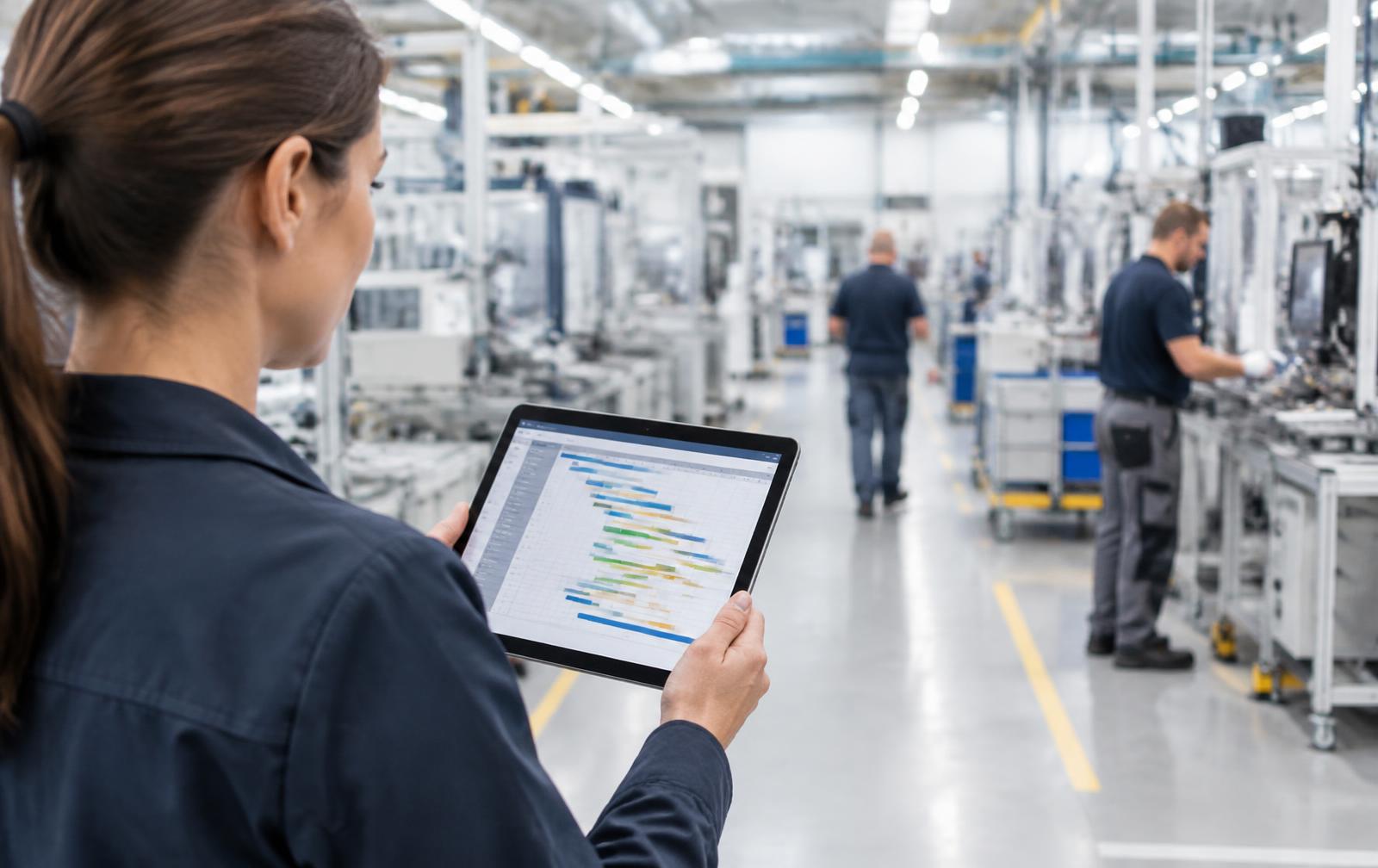 Digital plan på storskærm