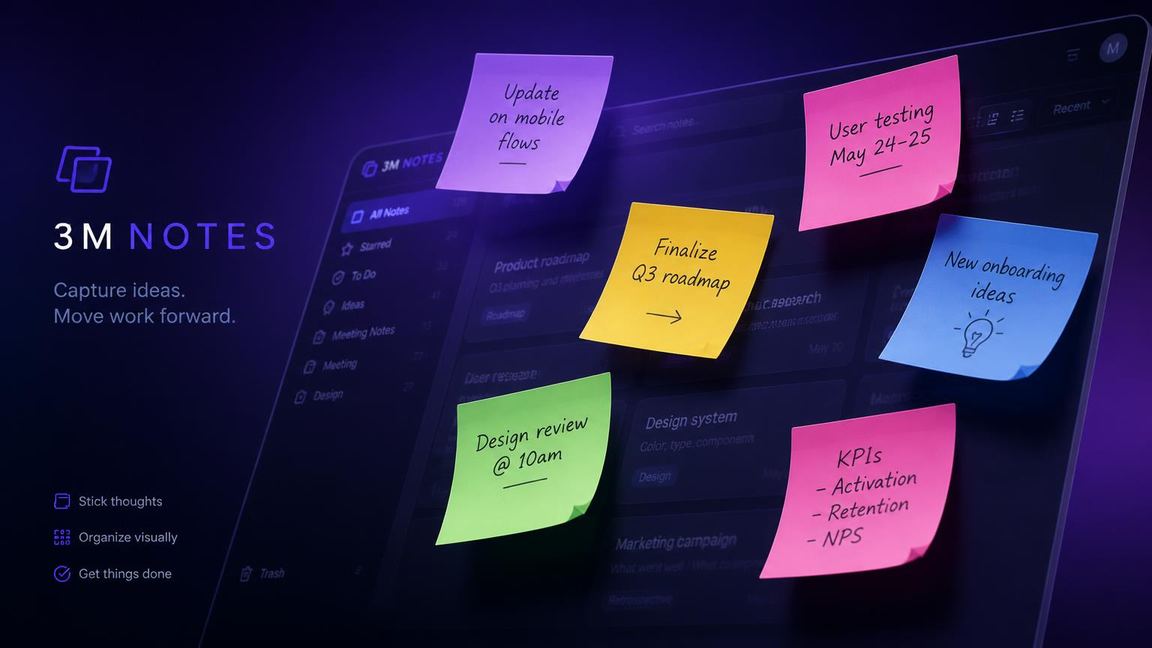 3M notes module in PlanSmarter — Notes on any module